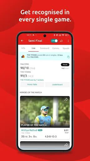 Скриншот 4 — CricHeroes-Cricket Scoring App