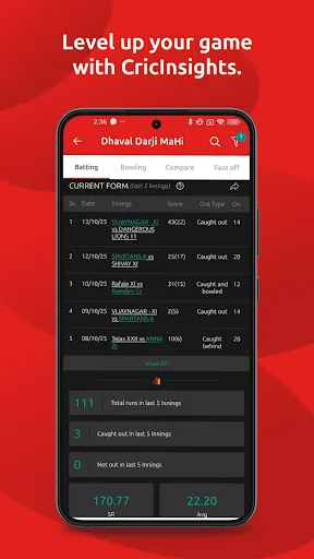 Скриншот 5 — CricHeroes-Cricket Scoring App