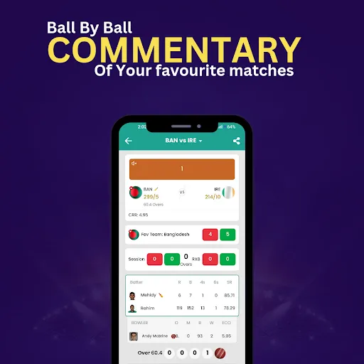 Скриншот 4 — CricLine - Live Cricket Line