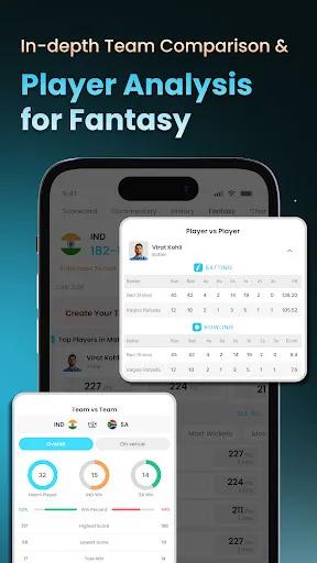 Скриншот 3 — Cricket LineX: Fast Live score