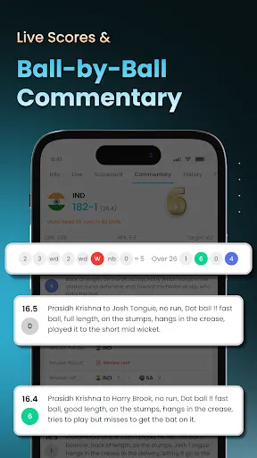Скриншот 4 — Cricket LineX: Fast Live score
