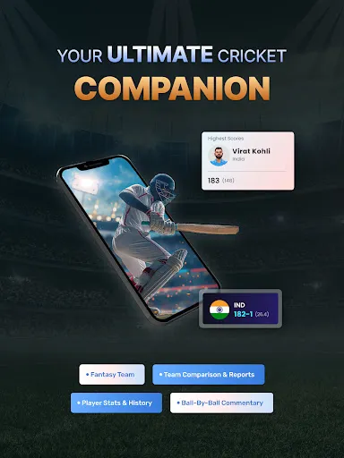Скриншот 8 — Cricket LineX: Fast Live score