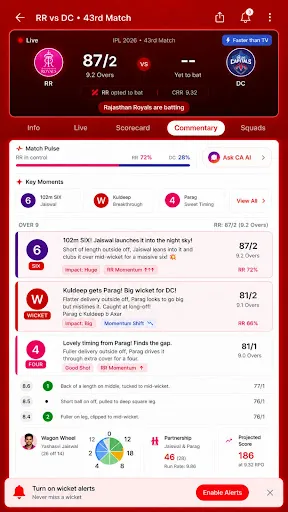 Скриншот 3 — Cricket Addictor Live line App