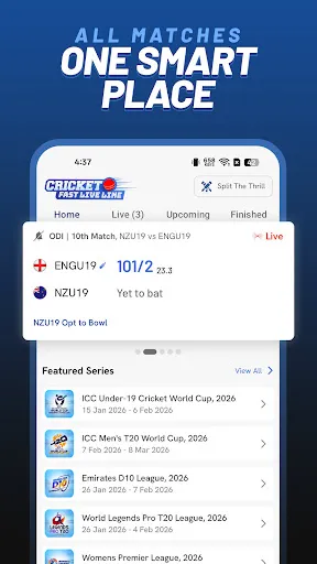 Скриншот 1 — Cricket Fast Live Line - CFLL