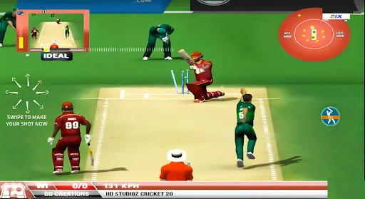 Скриншот 1 — Cricket Kings Cricket Game