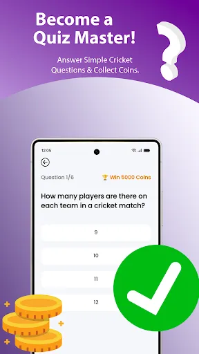 Скриншот 2 — Cricky Rewards - Quiz & Win