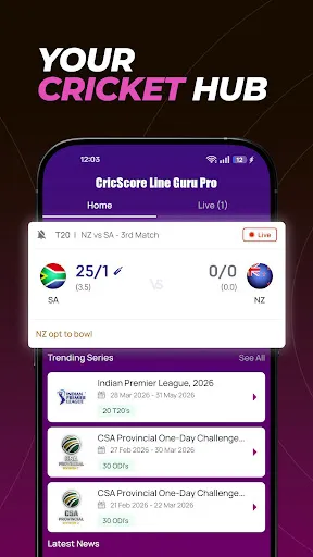 Скриншот 2 — CricScore Line Guru Pro