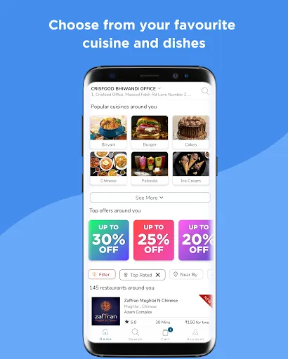 Скриншот 2 — Crisfood Food Order & Delivery