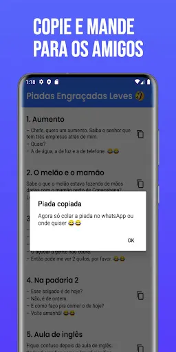 Скриншот 3 — Piadas curtas e engraçadas