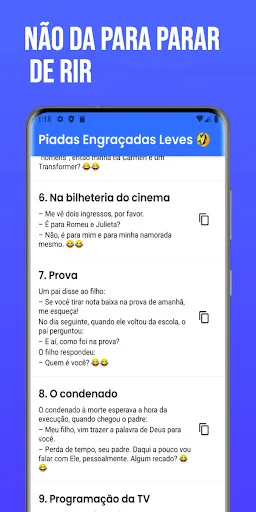 Скриншот 4 — Piadas curtas e engraçadas