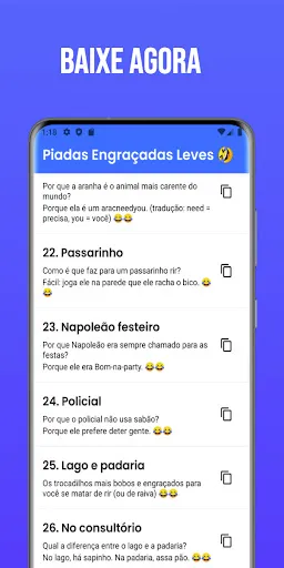 Скриншот 5 — Piadas curtas e engraçadas