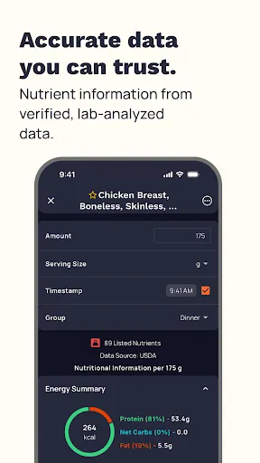Скриншот 4 — Cronometer: Calorie Counter