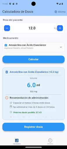 Скриншот 1 — Calculadora medicina infantil