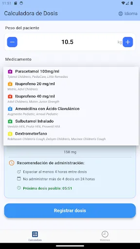 Скриншот 6 — Calculadora medicina infantil