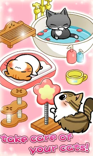 Скриншот 3 — Cat Room - Cute Cat Games