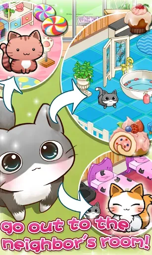 Скриншот 8 — Cat Room - Cute Cat Games