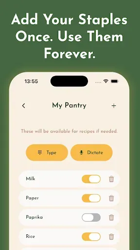 Скриншот 5 — Fridge Recipe Generator: Crumb