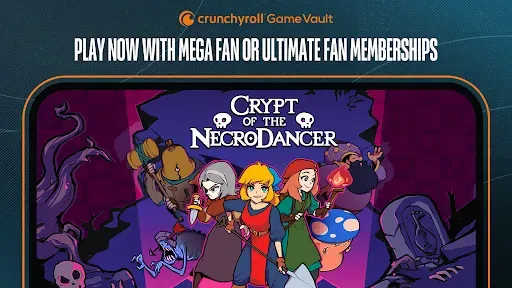 Скриншот 1 — Crunchyroll: NecroDancer