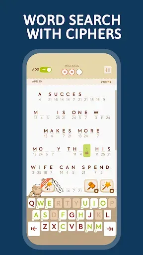 Скриншот 5 — Cryptogram: Number & Word Game