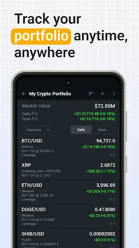 Скриншот 5 — Investing.com: крипто, новости