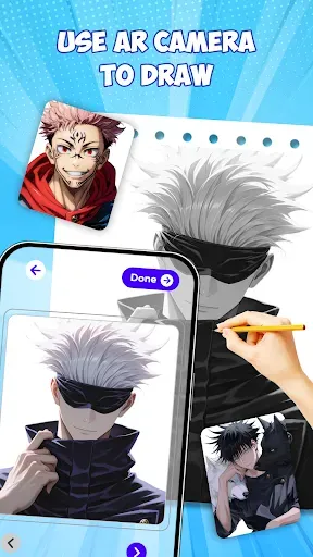 Скриншот 1 — Draw Anime - AR Drawing Sketch
