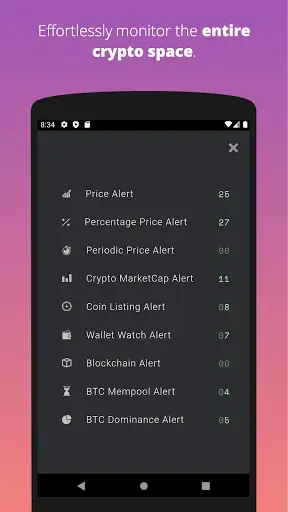Скриншот 2 — Cryptocurrency Alerting