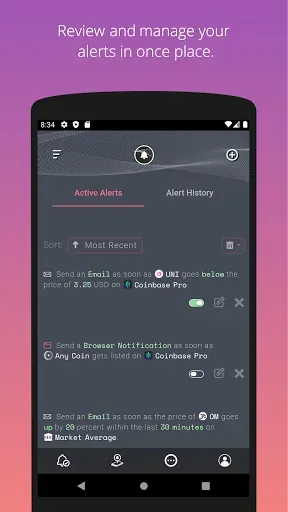 Скриншот 7 — Cryptocurrency Alerting