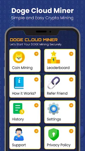 Скриншот 1 — Doge Mining, Crypto Doge Miner