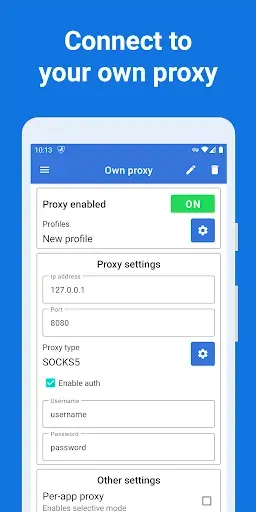 Скриншот 6 — Proxy Client - No Root