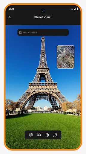 Скриншот 4 — Live Earth Map: GPS Satellite