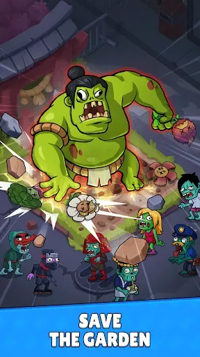 Скриншот 2 — Flower vs zombie: City Defense