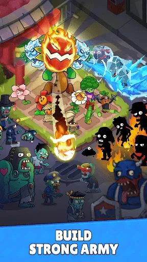 Скриншот 3 — Flower vs zombie: City Defense