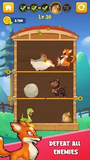 Скриншот 4 — Chicken Rescue: Pull The Pin