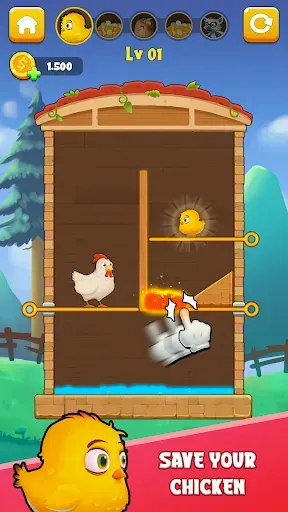 Скриншот 6 — Chicken Rescue: Pull The Pin