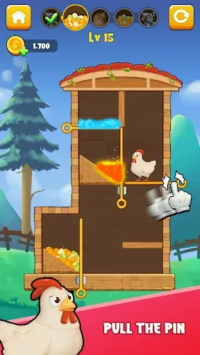 Скриншот 7 — Chicken Rescue: Pull The Pin