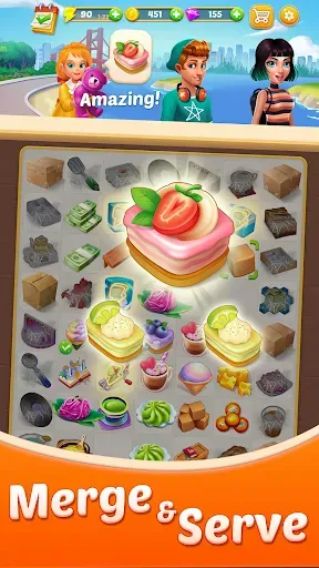 Скриншот 3 — Merge Cafe - Restaurant decor