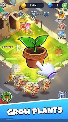 Скриншот 1 — Merge Plants - игра зомби