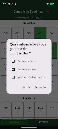 Скриншот 4 — Controle Figurinhas: Copa 2026