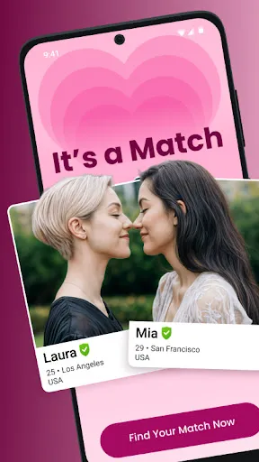 Скриншот 1 — PinkCupid: Lesbian Dating App