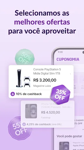 Скриншот 4 — Cuponomia: Cupons e Cashback