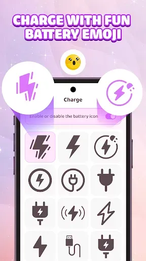 Скриншот 7 — Emoji Battery Icon Customize