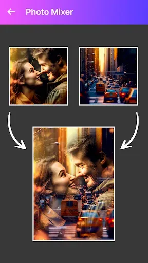 Скриншот 1 — Фотомикшер - Фотоблендер