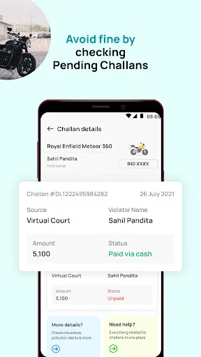 Скриншот 7 — BikeInfo- RTO Vehicle Info App