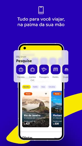 Скриншот 1 — CVC: Voos, hotéis e ingressos