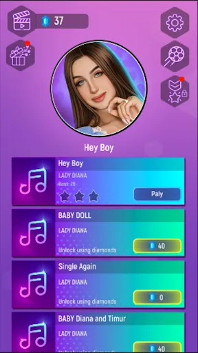 Скриншот 6 — Lady Diana Tiles Rush EDM Hop