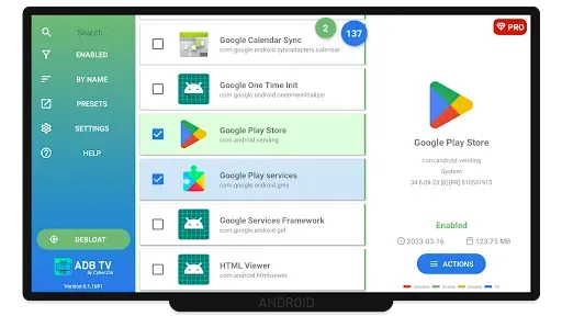 Скриншот 3 — ADB TV: App Manager