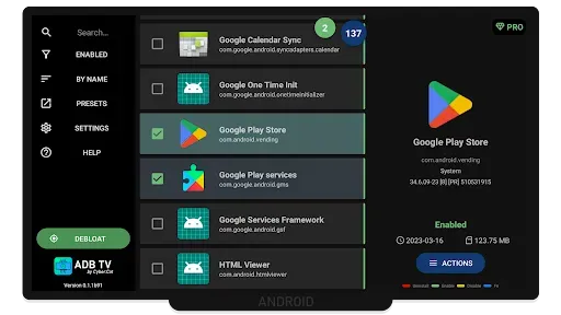 Скриншот 6 — ADB TV: App Manager