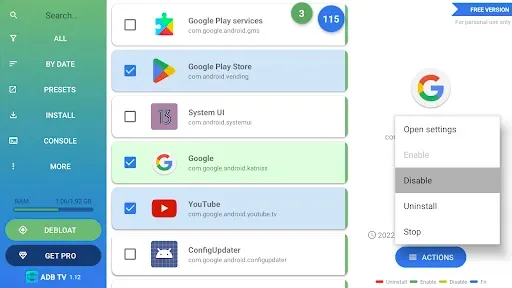 Скриншот 8 — ADB TV: App Manager