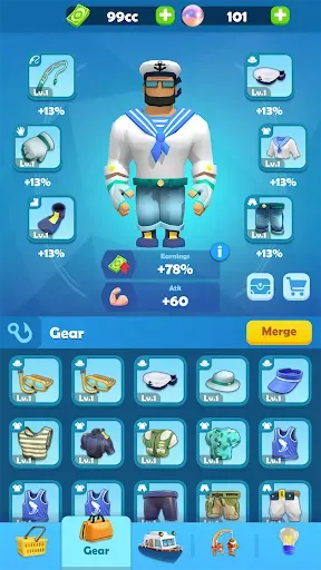 Скриншот 4 — Fishing Frenzy:Idle Hooked Inc