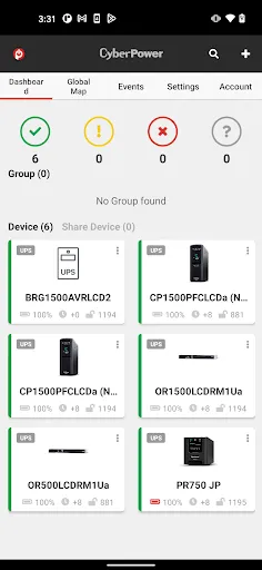 Скриншот 1 — PowerPanel Cloud